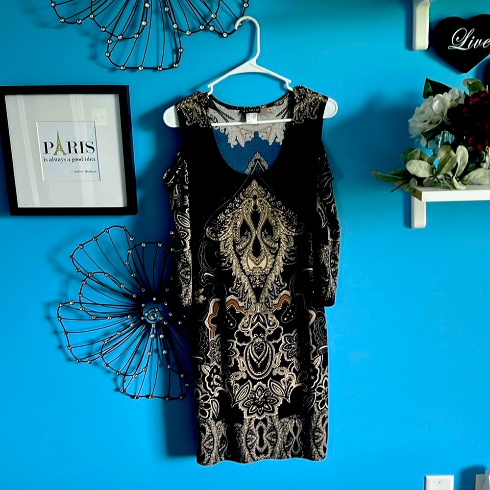 Venus brand cold shoulder dress.
